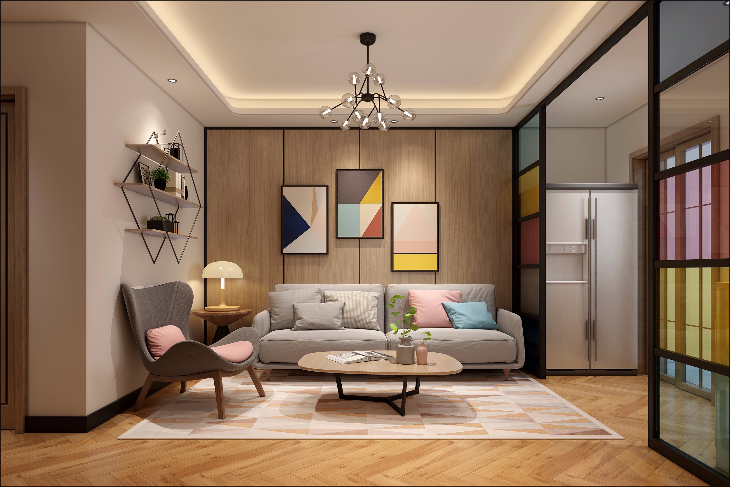 常州龙湖景粼天著130㎡新中式loft